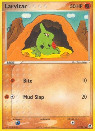 Larvitar 051/101 - Reverse Holofoil - Common