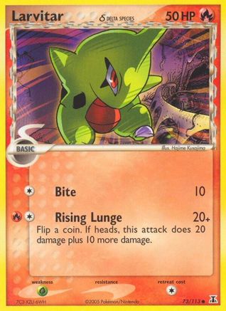 Larvitar (Delta Species) 073 - Reverse Holofoil - Common