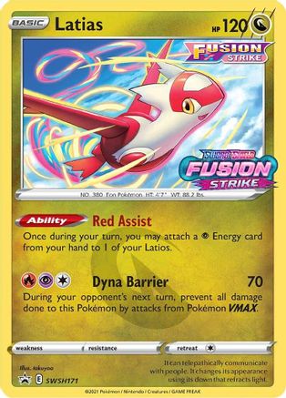 Latias (Prerelease) SWSH171 - Holofoil - Promo