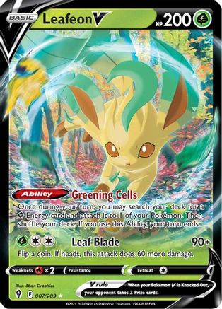 Leafeon V 007 - Holofoil - Ultra Rare
