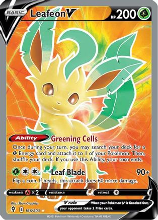 Leafeon V (Full Art) 166 - Holofoil - Ultra Rare