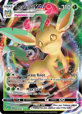 Leafeon VMAX 008 - Holofoil - Ultra Rare