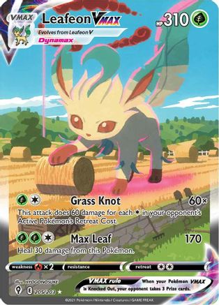 Leafeon VMAX (Alternate Art Secret) 205/203 - Holofoil - Secret Rare