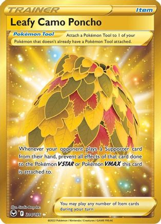 Leafy Camo Poncho (Secret) 214 - Holofoil - Secret Rare