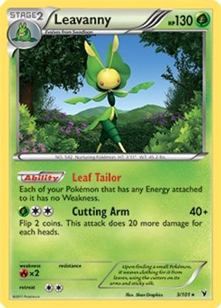 Leavanny - 3/101 (BW Noble Victories)/101 - Rare