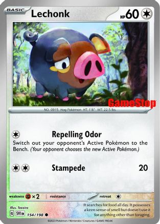Lechonk (GameStop Promo) 154/198 - Reverse Holofoil - Promo