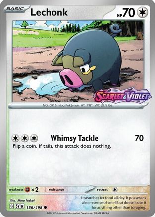 Lechonk (Best Buy Exclusive) 156/198 - Reverse Holofoil - Common