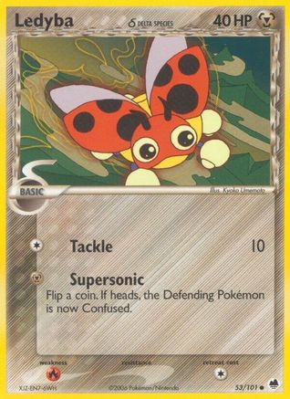 Ledyba (Delta Species) 053 - Reverse Holofoil - Common