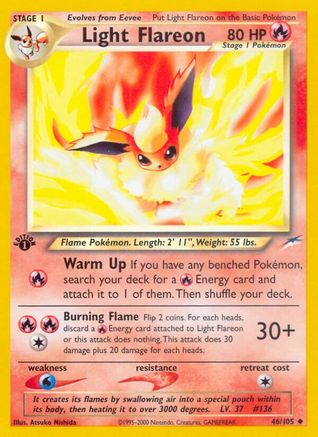 Light Flareon 046 - 1st Edition - Uncommon