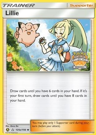 Lillie - 125a/156 (Regional Championships)/156 - Reverse Holofoil - Promo