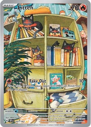 Litten 167/162 - Holofoil - Illustration Rare