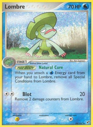 Lombre - 034/107/107 - Reverse Holofoil - Uncommon