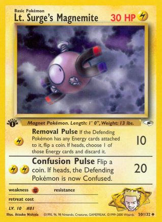 Lt. Surge's Magnemite (50) (50) 050 - 1st Edition - Uncommon