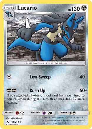 Lucario 126 - Holofoil - Holo Rare