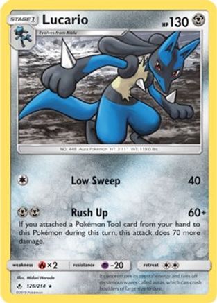 Lucario - 126/214 (SM Unbroken Bonds)/214 - Rare