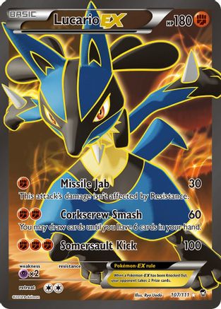 Lucario EX (107 Full Art) (107 Full Art) 107 - Holofoil - Ultra Rare