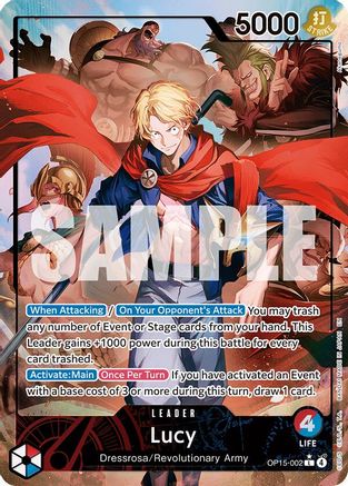 Lucy (Alternate Art) (OP15-002) - Leader