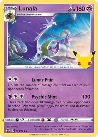 Lunala 015 - Holofoil - Holo Rare