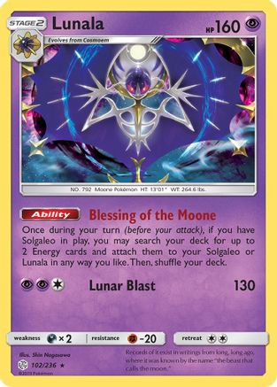 Lunala 102 - Holofoil - Holo Rare