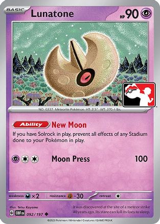 Lunatone 092/197 - Uncommon