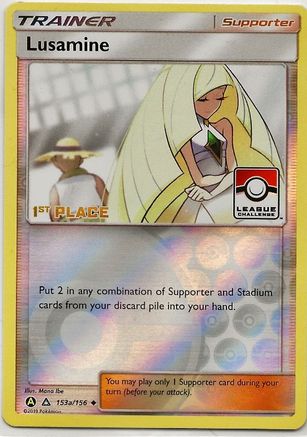 Lusamine - 153a/156 (League Challenge) [1st Place]/156  - Reverse Holofoil - Promo