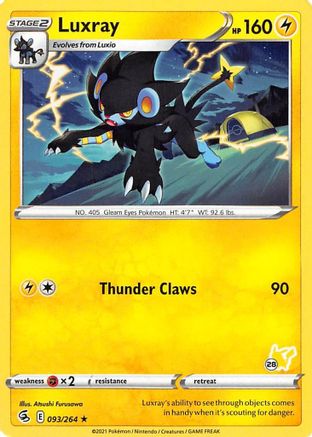 Luxray - 093/264 (#28 Pikachu Stamped)/264 - Promo