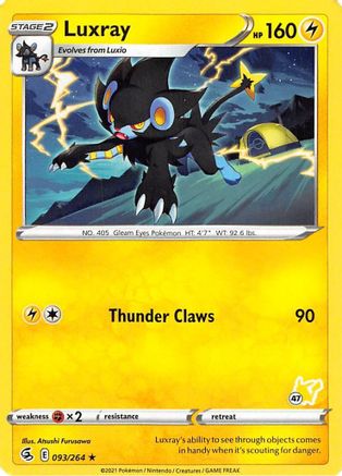 Luxray - 096/264 (#47 Pikachu Stamped)/264 - Promo