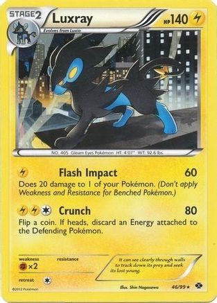 Luxray - 46/99 (Cosmos Holo)/99 - Holofoil - Promo