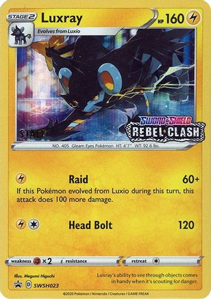 Luxray - SWSH023 (Prerelease) [Staff]  - Holofoil - Promo