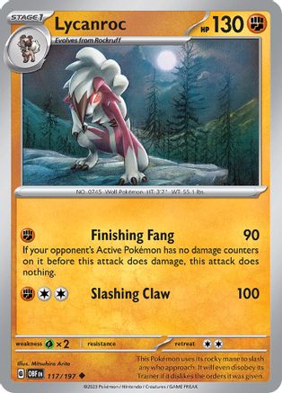 Lycanroc 117 - Uncommon