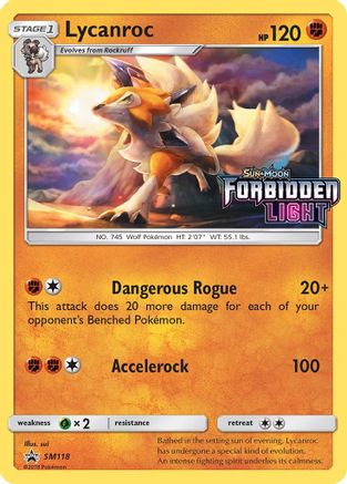 Lycanroc - SM118 (Prerelease) - Holofoil - Promo