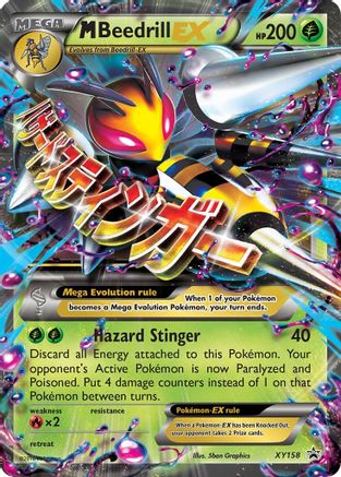 M Beedrill EX XY158 - Holofoil - Promo