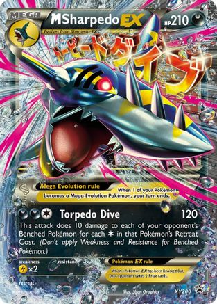 M Sharpedo EX XY200 - Holofoil - Promo