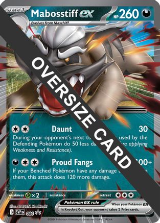 Mabosstiff ex - Jumbo Card 086 - Holofoil - Promo