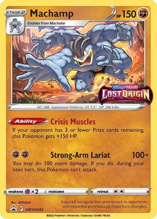 Machamp (Prerelease) SWSH243 - Holofoil - Promo