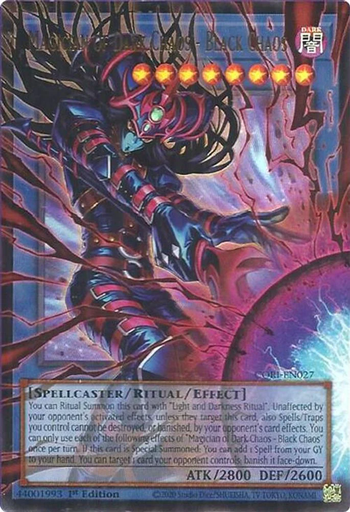 Magician of Dark Chaos - Black Chaos (Starlight Rare) (Extended Art) (CORI-EN027) - Starlight Rare