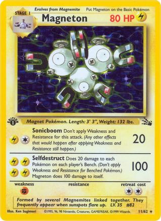 Magneton (11) (11) 011 - 1st Edition Holofoil - Holo Rare