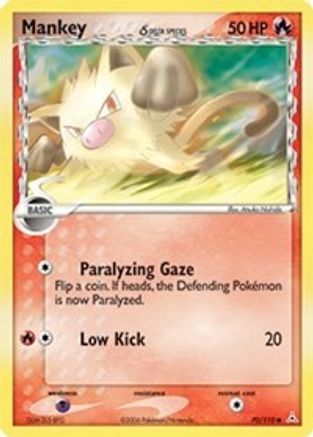 Mankey (Delta Species) 070 - Reverse Holofoil - Common