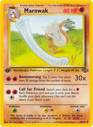 Marowak 039 - 1st Edition - Uncommon