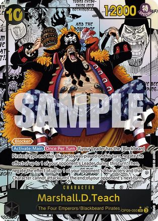 Marshall.D.Teach (093) (Manga) (OP09-093) - Super Rare