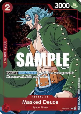 Masked Deuce (Alternate Art) (OP02-017) - Rare