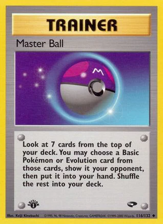 Master Ball 116 - 1st Edition - Uncommon