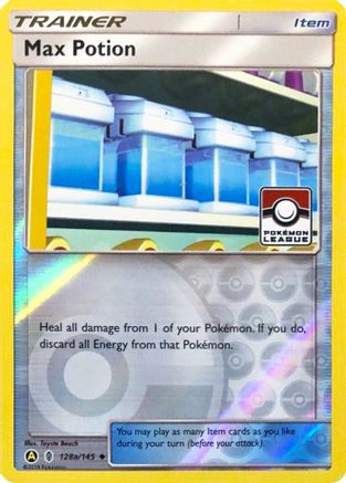 Max Potion (Pokemon League) 128a/145 - Reverse Holofoil - Promo