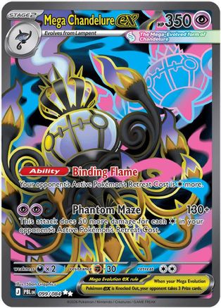 Mega Chandelure ex 099/084 - Holofoil - Ultra Rare