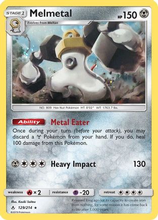 Melmetal - 129/214 (Cosmos Holo)/214 - Holofoil - Promo