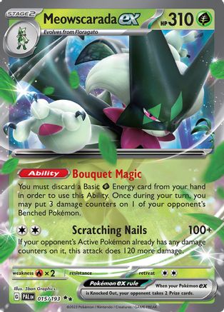 Meowscarada ex 015/193 - Holofoil - Double Rare