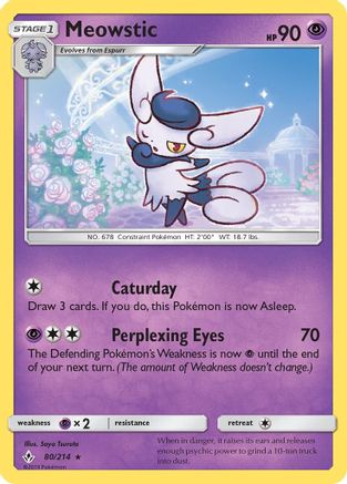 Meowstic 080 - Rare