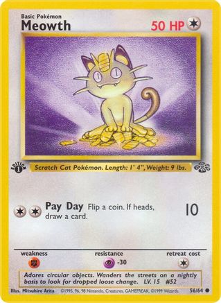 Meowth 056 - 1st Edition - Common