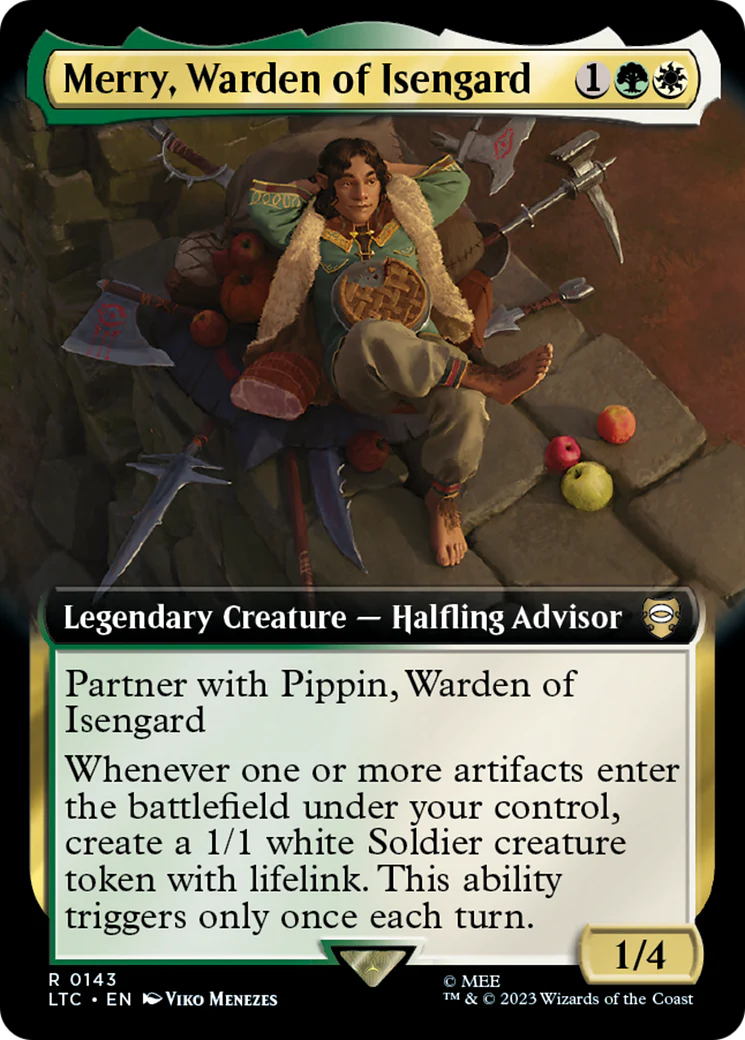 Merry, Warden of Isengard (LTC-143) - Tales of Middle-earth Commander: (Extended Art)