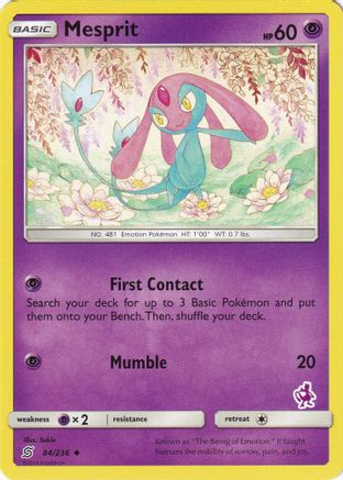 Mesprit - 84/236 (Mewtwo Stamped)/236 - Promo